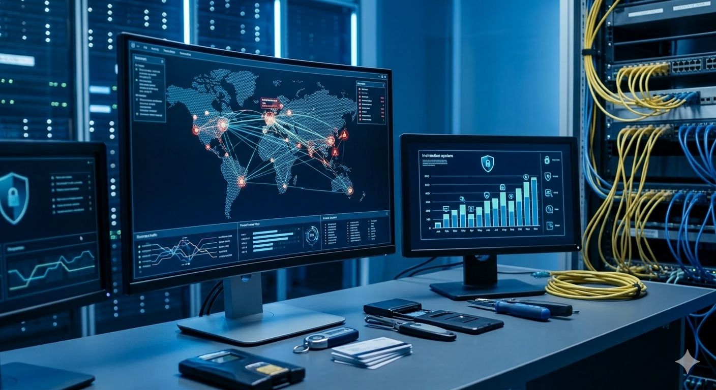 AI изображение за мрежова инфраструктура