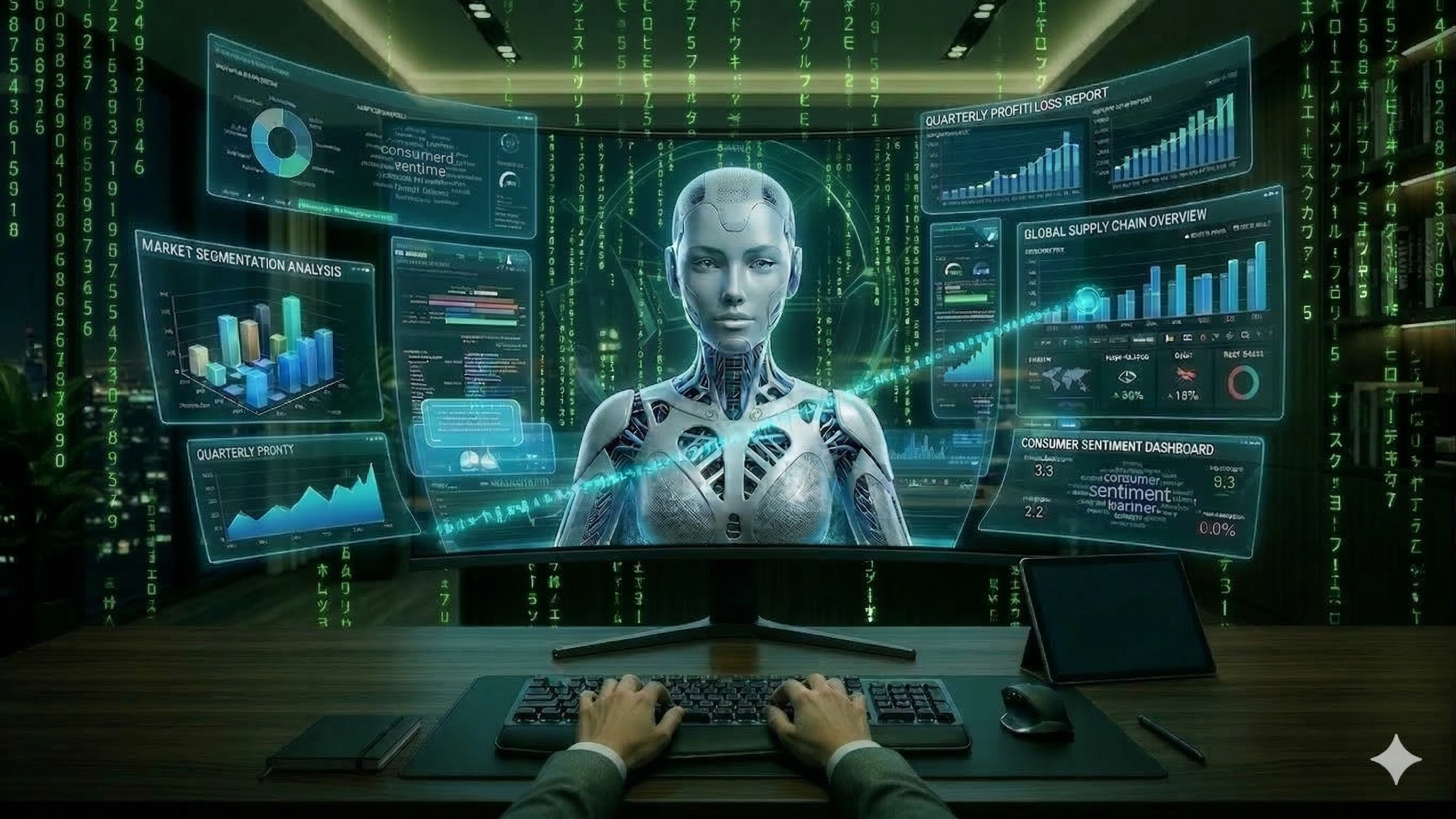 AI изображение за AI решения за бизнеса